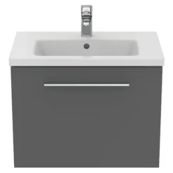 Ideal Standard I.life S Compact Gloss Quartz Grey Wall-mounted Bathroom Vanity Unit (H)44cm (W)60cm 14 Ideal Standard I.life S Compact Gloss Quartz Grey Wall-mounted Bathroom Vanity Unit (H)44cm (W)60cm -Crystal Bathware ideal standard i life s compact gloss quartz grey wall mounted bathroom vanity unit h 44cm w 60cm8014140495284 06c bq