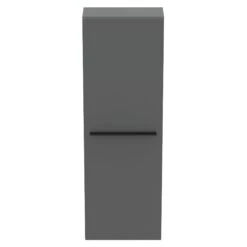 Ideal Standard I.life S Gloss Quartz Grey Single Wall-mounted Bathroom Cabinet (H)120cm (W)40cm -Crystal Bathware ideal standard i life s gloss quartz grey single wall mounted bathroom cabinet h 120cm w 40cm8014140495130 03c bq