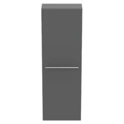Ideal Standard I.life S Gloss Quartz Grey Single Wall-mounted Bathroom Cabinet (H)120cm (W)40cm -Crystal Bathware ideal standard i life s gloss quartz grey single wall mounted bathroom cabinet h 120cm w 40cm8014140495130 04c bq