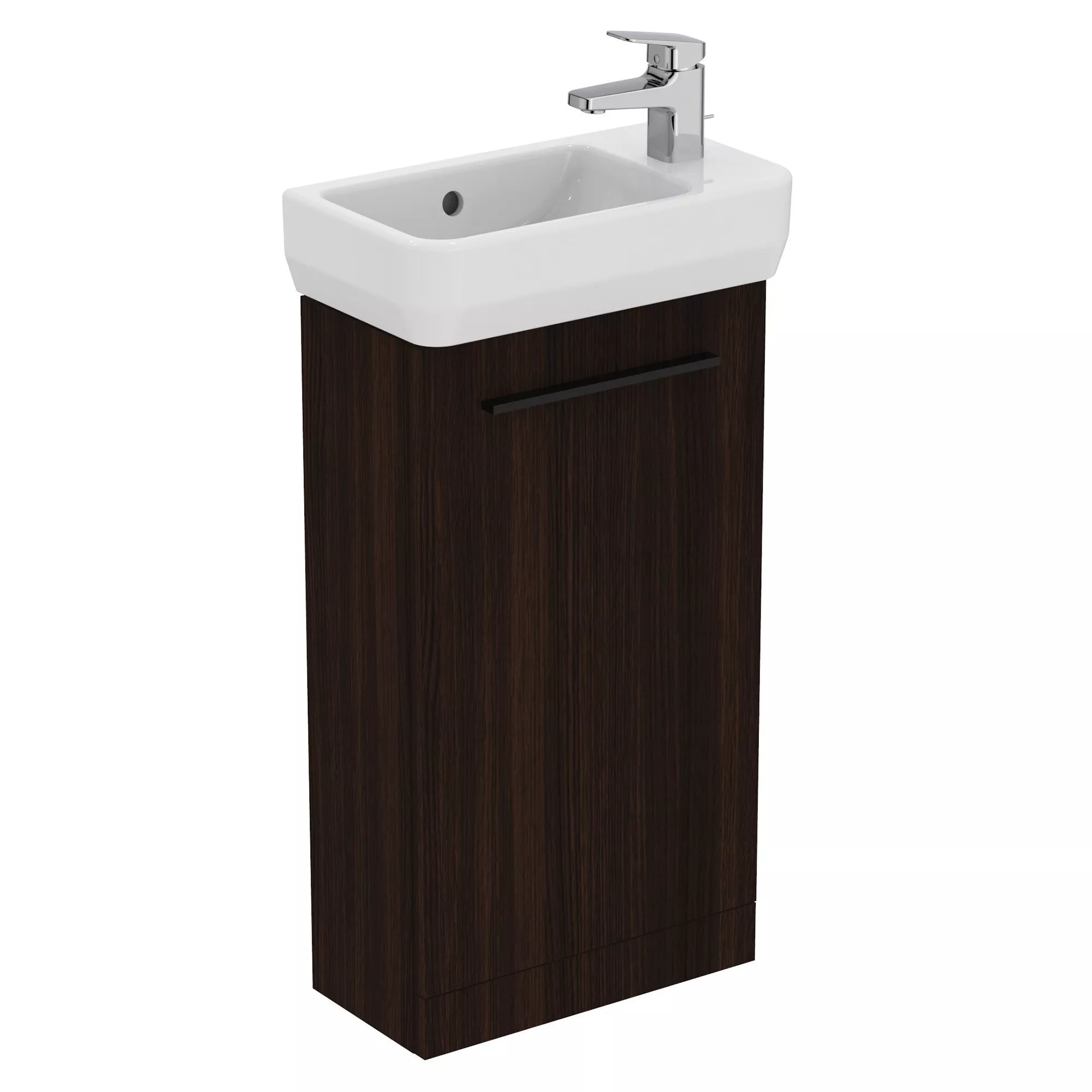 Ideal Standard I.life S Matt Coffee Oak Freestanding Bathroom Vanity Unit (H)74cm (W)41cm 8 Ideal Standard I.life S Matt Coffee Oak Freestanding Bathroom Vanity Unit (H)74cm (W)41cm - Image 6