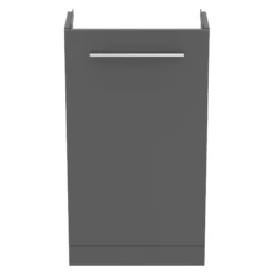 Ideal Standard I.life S Matt Quatz Grey Freestanding Bathroom Vanity Unit (H)74cm (W)41cm -Crystal Bathware ideal standard i life s matt quatz grey freestanding bathroom vanity unit h 74cm w 41cm8014140496175 04c bq