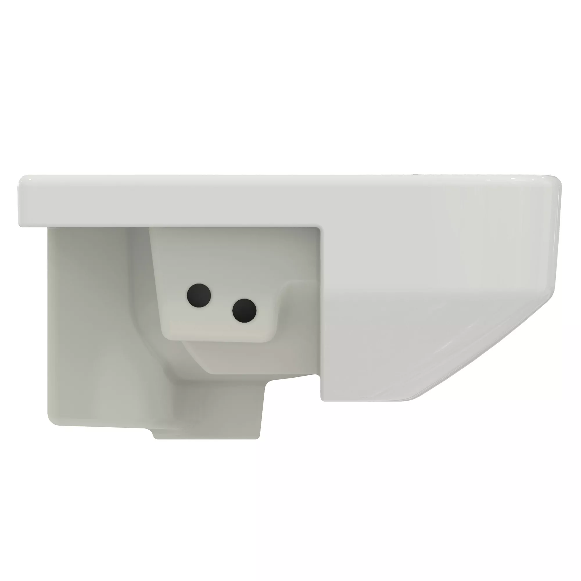 Ideal Standard I.life S White Rectangular Semi-recessed Basin (W)50cm 5 Ideal Standard I.life S White Rectangular Semi-recessed Basin (W)50cm - Image 3