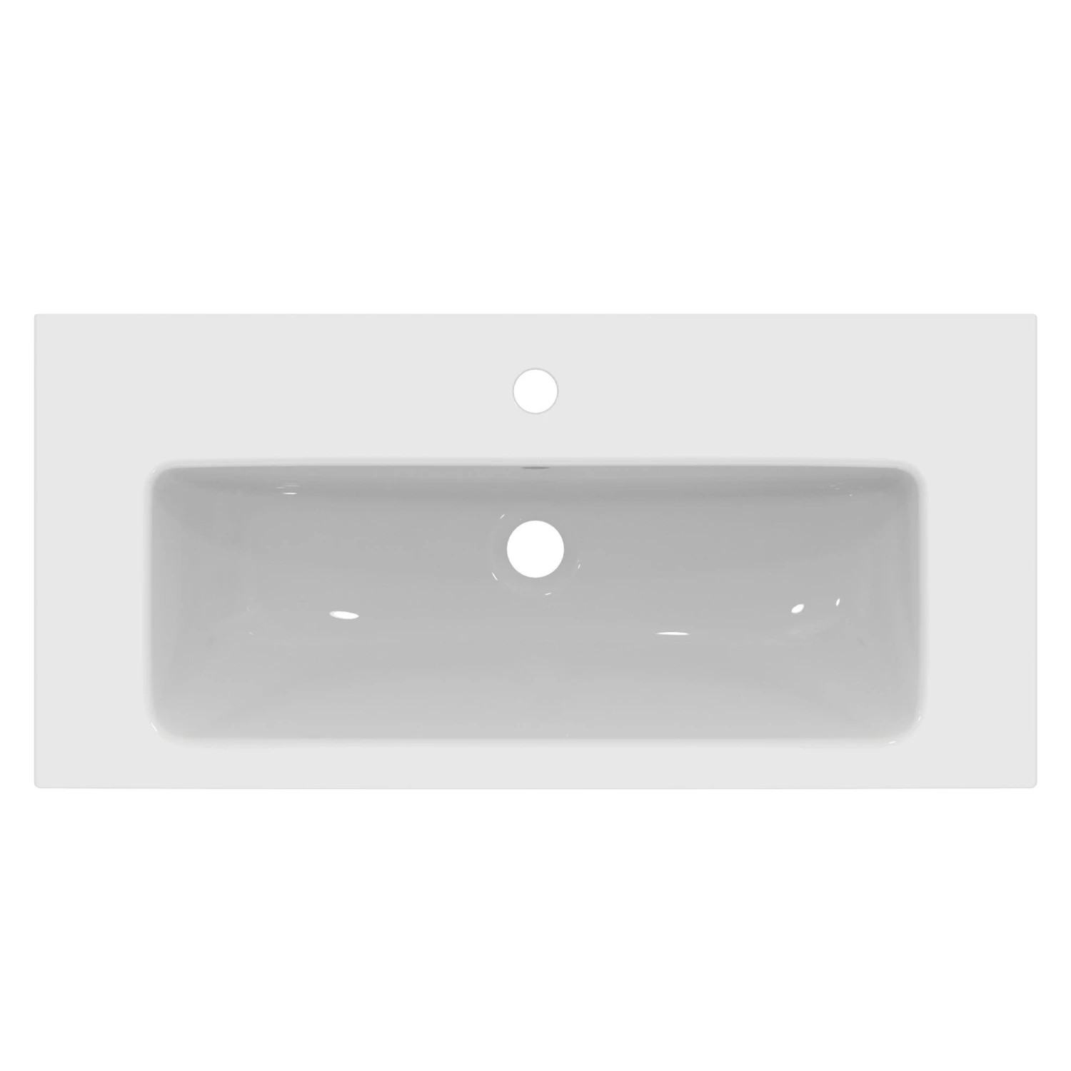 Ideal Standard I.life S White Rectangular Vanity Basin (W)80cm 6 Ideal Standard I.life S White Rectangular Vanity Basin (W)80cm - Image 4