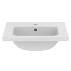 Ideal Standard I.life S White Rectangular Wall-mounted Vanity Basin (W)50cm