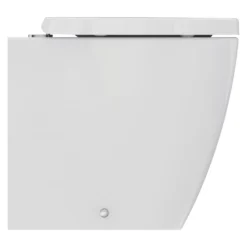 Ideal Standard I.life S White Standard Back To Wall Square Toilet Set With Soft Close Seat -Crystal Bathware ideal standard i life s white standard back to wall square toilet set with soft close seat5059340842240 06c BQ