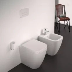 Ideal Standard I.life S White Standard Back To Wall Square Toilet Set With Soft Close Seat -Crystal Bathware ideal standard i life s white standard back to wall square toilet set with soft close seat5059340842240 11i BQ