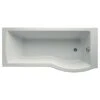 Ideal Standard Tempo Arc Acrylic Right-handed P-shaped White Shower 0 Tap Hole Bath (L)1695mm (W)795mm -Crystal Bathware ideal standard tempo arc acrylic right handed p shaped white shower 0 tap hole bath l 1695mm w 795mm3663602367550 01c bq