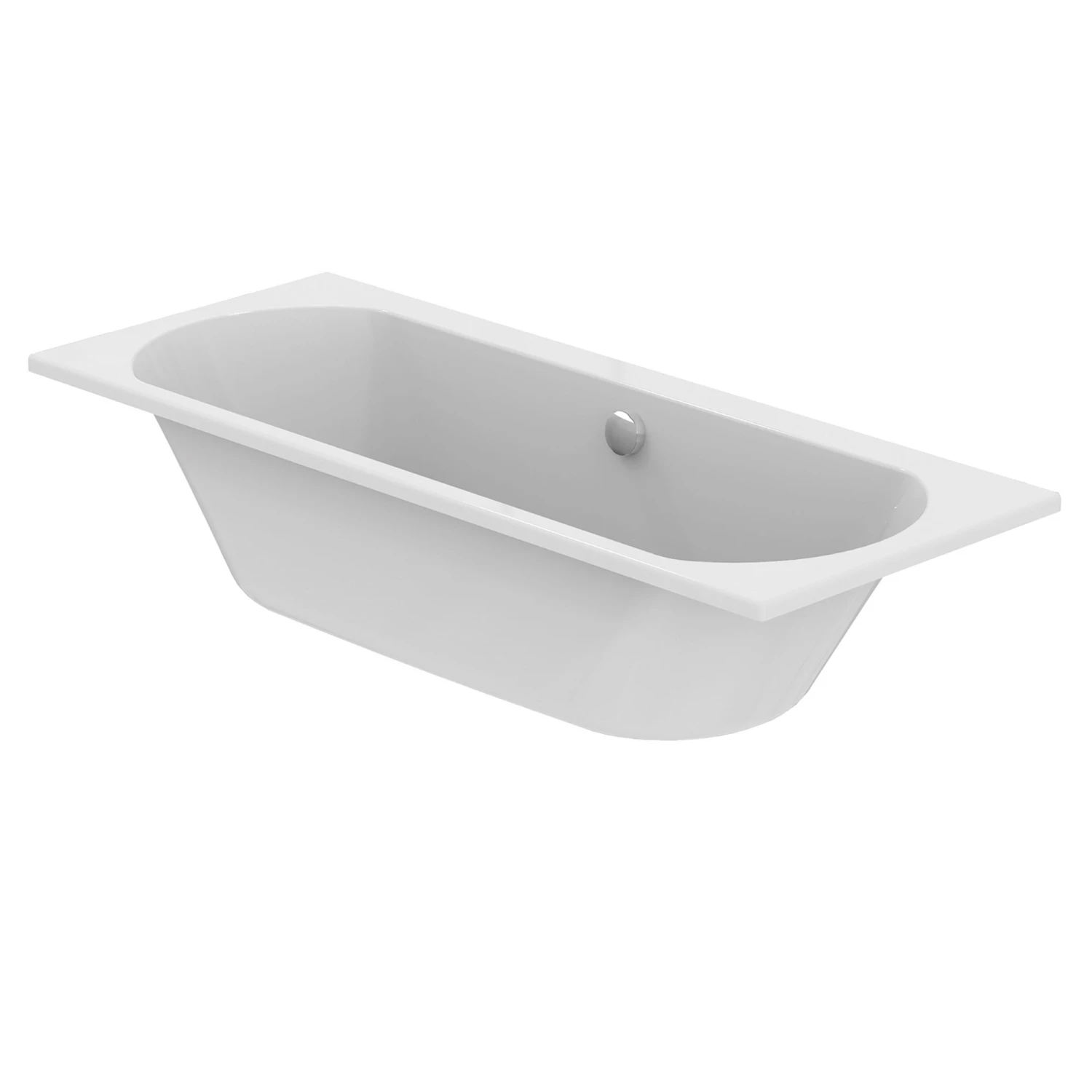 Ideal Standard Tesi White Acrylic Square Bath Rectangular Double Ended Bath (L)1695mm (W)695mm 3 Ideal Standard Tesi White Acrylic Square Bath Rectangular Double Ended Bath (L)1695mm (W)695mm