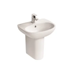 Ideal Standard Tesi White D-shaped Freestanding Cloakroom Basin (W)45cm