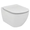 Ideal Standard Tesi White Wall Hung Toilet With Soft Close Seat -Crystal Bathware ideal standard tesi white wall hung toilet with soft close seat3663602367444 01c bq