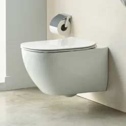 Ideal Standard Tesi White Wall Hung Toilet With Soft Close Seat -Crystal Bathware ideal standard tesi white wall hung toilet with soft close seat3663602367444 01i bq