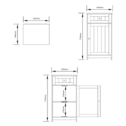 Lassic Rebecca Jones Matt Grey Single Drawer Cabinet -Crystal Bathware lassic rebecca jones matt grey single drawer cabinet5056326795309 01t