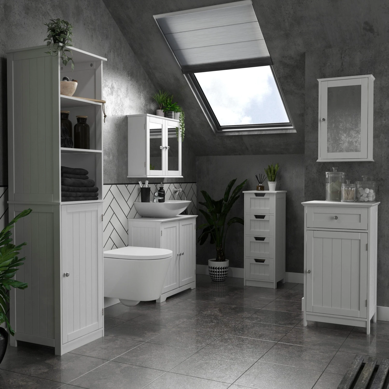 Lassic Rebecca Jones Matt White Single Mirrored Wall Cabinet (W)340mm (H)530mm 7 Lassic Rebecca Jones Matt White Single Mirrored Wall Cabinet (W)340mm (H)530mm - Image 5