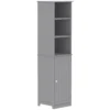 Lassic Rebecca Jones Tall Matt Grey Single Bathroom Cabinet (H)170cm (W)40cm -Crystal Bathware lassic rebecca jones tall matt grey single bathroom cabinet h 170cm w 40cm5056326795330 01c