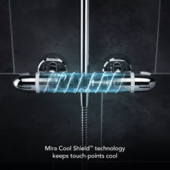 Mira Atom ERD Chrome Effect Shower -Crystal Bathware mira atom erd chrome effect shower5013181103571 07c bq