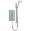 Mira Azora White Electric Shower, 9.8kW -Crystal Bathware mira azora white electric shower 9 8kw5013181074314 01bq