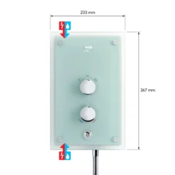 Mira Azora White Electric Shower, 9.8kW 21 Mira Azora White Electric Shower, 9.8kW -Crystal Bathware mira azora white electric shower 9 8kw5013181074314 21bq