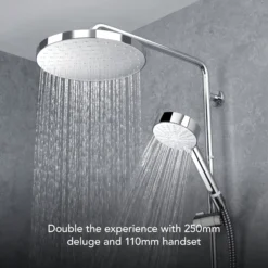 Mira Beacon Chrome Effect Rear Fed Shower -Crystal Bathware mira beacon chrome effect rear fed shower5013181113815 03c bq