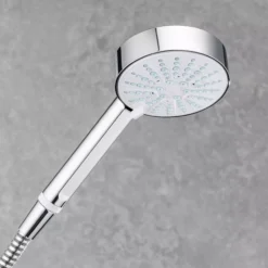 Mira Beat 4-spray Pattern Chrome Effect Shower Head -Crystal Bathware mira beat 4 spray pattern chrome effect shower head5013181070170 01i bq