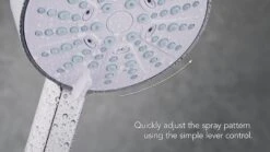 Mira Beat 4-spray Pattern Chrome Effect Shower Head -Crystal Bathware mira beat 4 spray pattern chrome effect shower head5013181070170 ven en