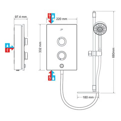 Mira Decor Black Onyx Electric Shower, 8.5kW 12 Mira Decor Black Onyx Electric Shower, 8.5kW - Image 10