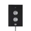 Mira Decor Dual Black Onyx Electric Shower, 10.8kW -Crystal Bathware mira decor dual black onyx electric shower 10 8kw5013181104745 02c bq