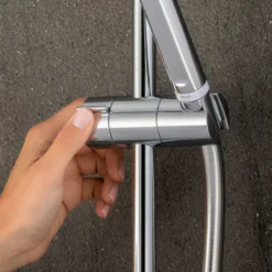 Mira Decor Dual Silver Effect Electric Shower, 10.8kW -Crystal Bathware mira decor dual silver effect electric shower 10 8kw5013181104714 01i bq