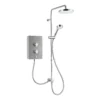 Mira Decor Dual Silver Effect Electric Shower, 10.8kW -Crystal Bathware mira decor dual silver effect electric shower 10 8kw5013181104714 03c bq