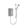 Mira Decor Silver Effect Electric Shower, 8.5kW -Crystal Bathware mira decor silver effect electric shower 8 5kw5013181104691 03c bq