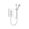 Mira Decor White Electric Shower, 8.5kW -Crystal Bathware mira decor white electric shower 8 5kw5013181104752 03c bq