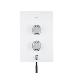 Mira Decor White Electric Shower, 9.5kW -Crystal Bathware mira decor white electric shower 9 5kw5013181104769 36c bq