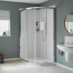 Mira Sport Max Airboost White Electric Shower, 9kW -Crystal Bathware mira sport max airboost white electric shower 9kw5013181059526 01i bq