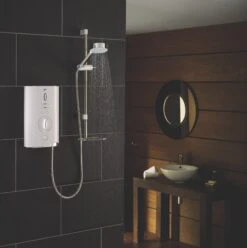 Mira Sport Max Airboost White Electric Shower, 9kW -Crystal Bathware mira sport max airboost white electric shower 9kw5013181059526 04bq