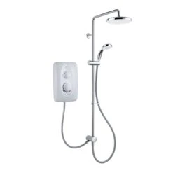 Mira Sprint Dual White Chrome Effect Electric Shower, 10.8kW