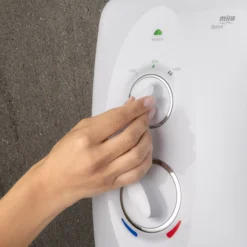 Mira Sprint Dual White Chrome Effect Electric Shower, 10.8kW -Crystal Bathware mira sprint dual white chrome effect electric shower 10 8kw5013181111385 02i bq