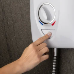 Mira Sprint Dual White Chrome Effect Electric Shower, 10.8kW -Crystal Bathware mira sprint dual white chrome effect electric shower 10 8kw5013181111385 05i bq