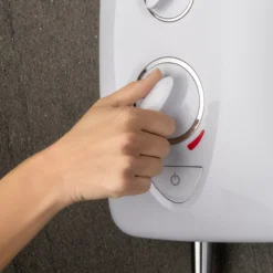 Mira Sprint Dual White Chrome Effect Electric Shower, 9.5kW -Crystal Bathware mira sprint dual white chrome effect electric shower 9 5kw5013181111729 09i bq