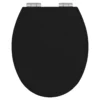 New York Black Sta-tite Bottom Fix Soft Close Toilet Seat