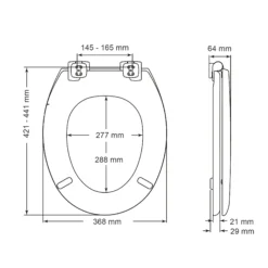 New York Black Sta-tite Bottom Fix Soft Close Toilet Seat -Crystal Bathware new york black sta tite bottom fix soft close toilet seat5012799279227 01t bq