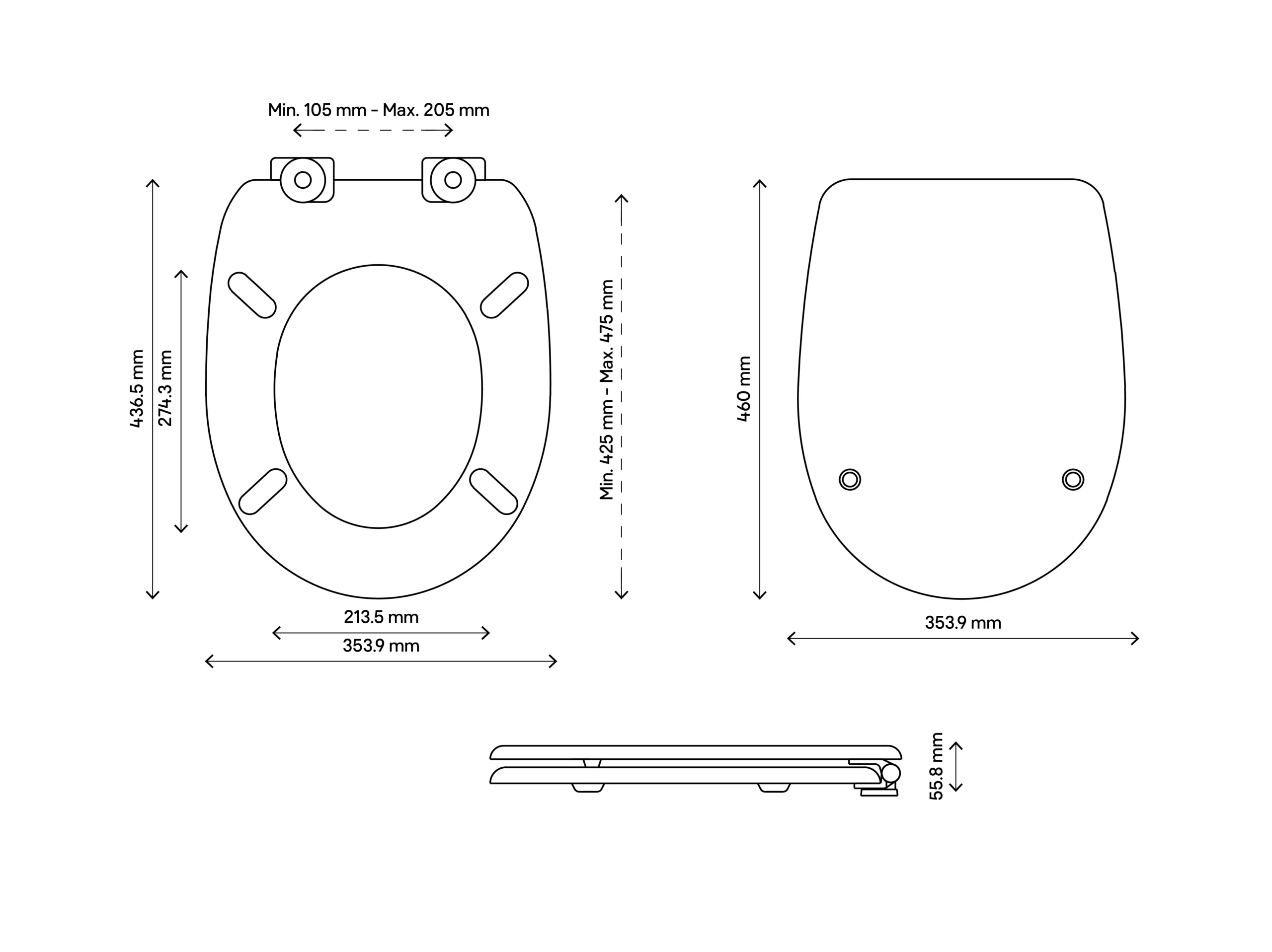 Noli Top Fix Soft Close Toilet Seat 12 Noli Top Fix Soft Close Toilet Seat - Image 10
