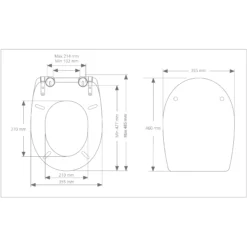 Noli Top Fix Soft Close Toilet Seat 17 Noli Top Fix Soft Close Toilet Seat -Crystal Bathware noli top fix soft close toilet seat3663602760290 06bq