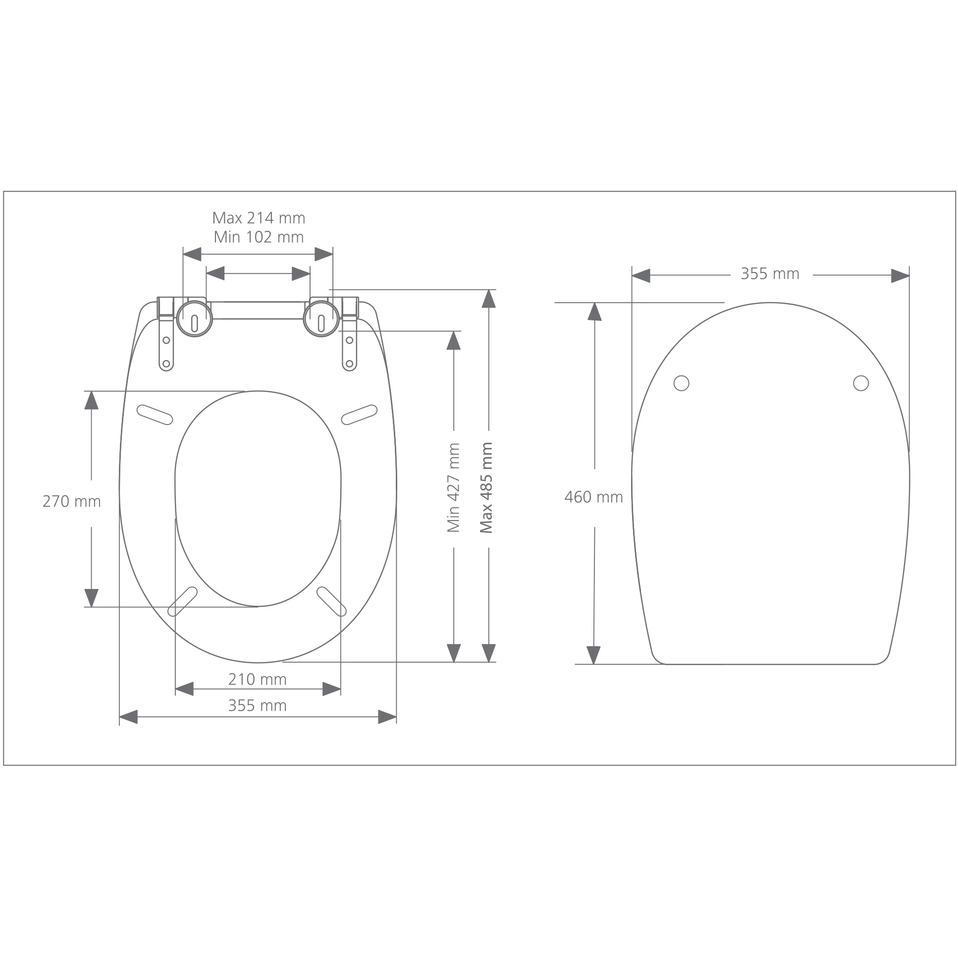 Noli Top Fix Soft Close Toilet Seat 8 Noli Top Fix Soft Close Toilet Seat - Image 6