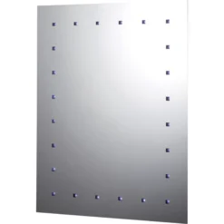 Rectangular Wall-mounted Illuminated Bathroom Mirror (H)65cm (W)50cm