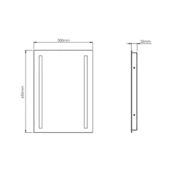 Sensio Ester Plus White Rectangular Wall-mounted Bathroom & WC Illuminated Mirror (H)65cm (W)50cm 8 Sensio Ester Plus White Rectangular Wall-mounted Bathroom & WC Illuminated Mirror (H)65cm (W)50cm -Crystal Bathware sensio ester plus white rectangular wall mounted bathroom wc illuminated mirror h 65cm w 50cm5060522089070 01t bq
