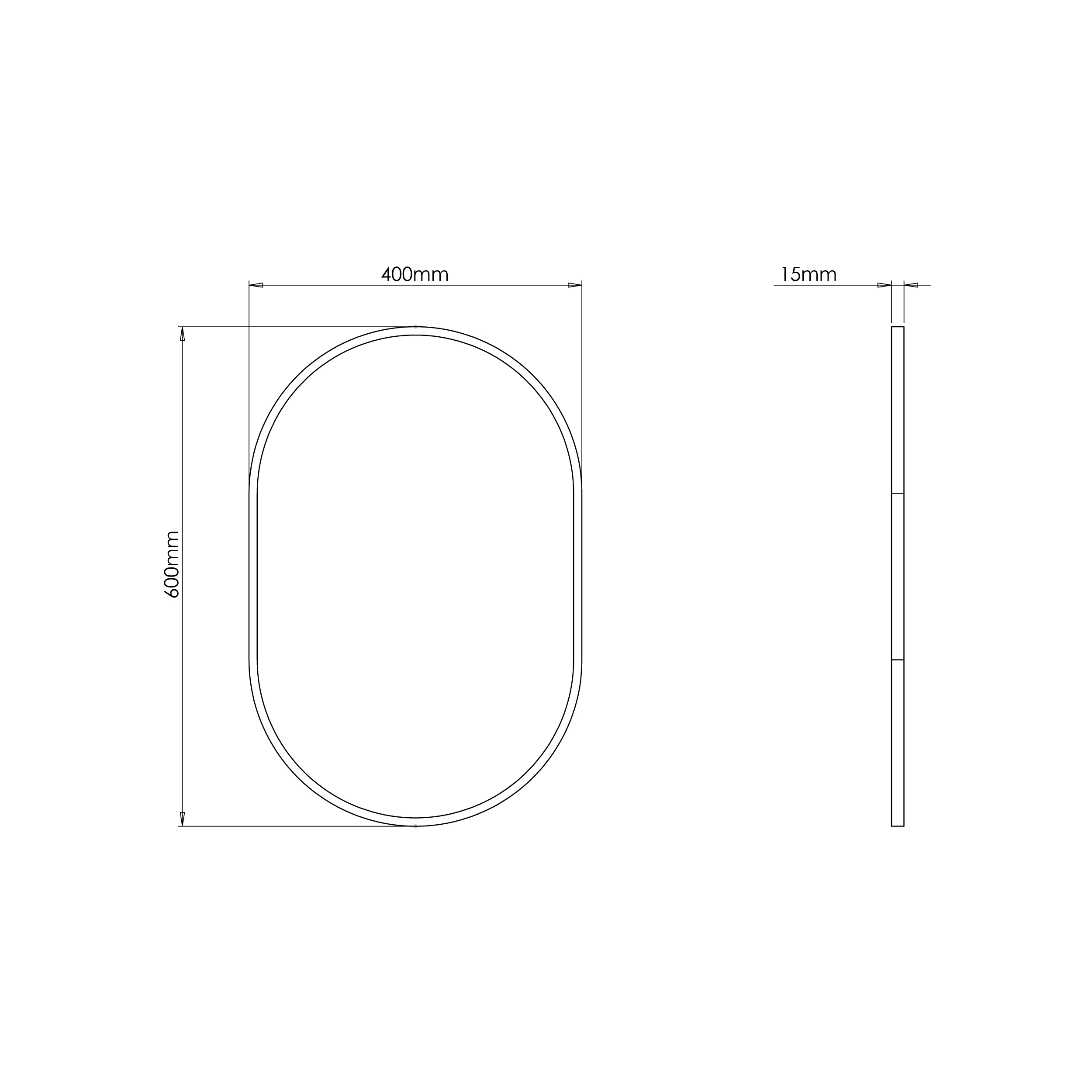 Sensio Fern Dark Bronze Rectangular Framed Non Illuminated Bathroom Mirror (H)600mm (W)400mm 5 Sensio Fern Dark Bronze Rectangular Framed Non Illuminated Bathroom Mirror (H)600mm (W)400mm - Image 3