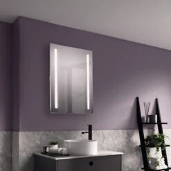 Sensio Kai Rectangular Frameless Illuminated Bathroom Mirror (H)700mm (W)500mm 8 Sensio Kai Rectangular Frameless Illuminated Bathroom Mirror (H)700mm (W)500mm -Crystal Bathware sensio kai rectangular frameless illuminated bathroom mirror h 700mm w 500mm5060522088301 04c bq