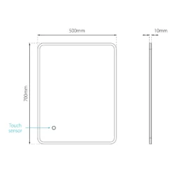 Sensio Libra Rectangular Frameless Illuminated Colour-changing Mirror (H)700mm (W)500mm 13 Sensio Libra Rectangular Frameless Illuminated Colour-changing Mirror (H)700mm (W)500mm -Crystal Bathware sensio libra rectangular frameless illuminated colour changing mirror h 700mm w 500mm5060522084914 01t