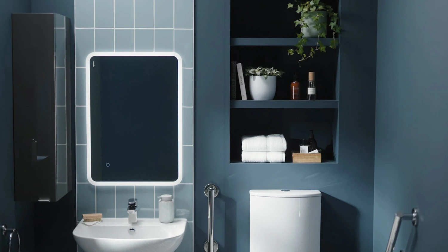 Sensio Libra Rectangular Frameless Illuminated Colour-changing Mirror (H)700mm (W)500mm 4 Sensio Libra Rectangular Frameless Illuminated Colour-changing Mirror (H)700mm (W)500mm - Image 2