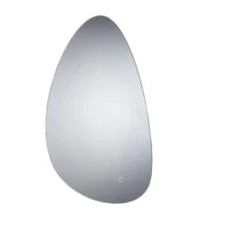 Sensio Mistral Curved Frameless Illuminated Colour-changing Mirror (H)800mm (W)550mm -Crystal Bathware sensio mistral curved frameless illuminated colour changing mirror h 800mm w 550mm5060522081654 01c