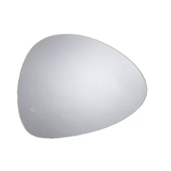 Sensio Mistral Curved Frameless Illuminated Colour-changing Mirror (H)800mm (W)550mm